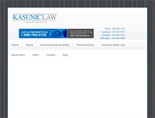 Tablet Screenshot of kasunicweekslaw.com